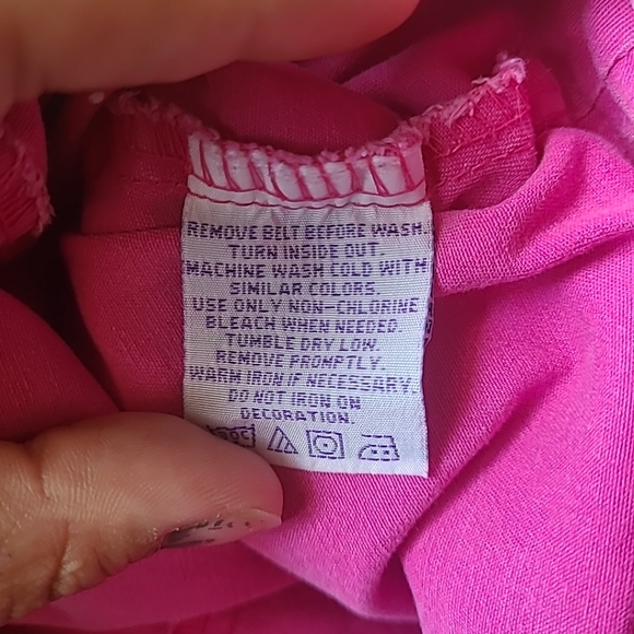 RARE Vintage Lisa Frank Pink Rainbow Heart Skort Girls Size 14 - Picture 8 of 10